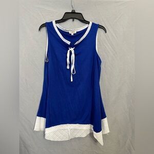 Umgee blue women’s top size size small Sleeveless